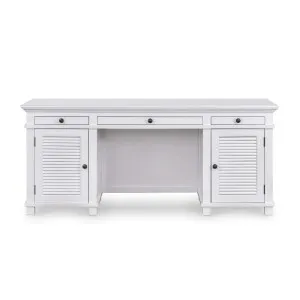 West Beach Hamptons Desk White W/ Shutter Doors by OneWorld Collection, a Desks for sale on Style Sourcebook