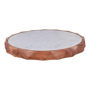 Nova Marble Timber Tray by OneWorld Collection, a Decor for sale on Style Sourcebook