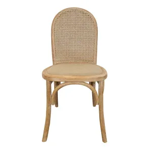 Alwyn Rattan Elm Wood Dining Chair Grey Dust by OneWorld Collection, a Dining Chairs for sale on Style Sourcebook