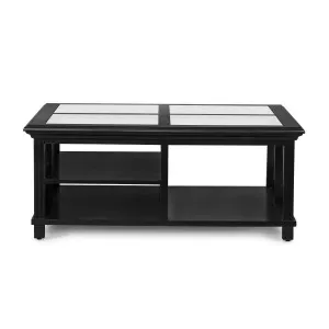 Sorrento Large Glass Coffee Table Black by OneWorld Collection, a Coffee Table for sale on Style Sourcebook