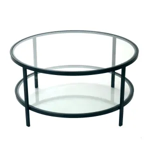 Palladium Black Iron & Glass Coffee Table by OneWorld Collection, a Coffee Table for sale on Style Sourcebook