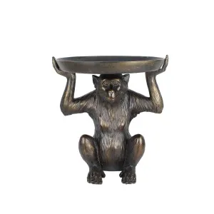 Sitting Monkey Statue With Bowl On Head by OneWorld Collection, a Decor for sale on Style Sourcebook