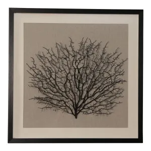 60Cm Black Coral Framed Art by OneWorld Collection, a Artwork & Wall Decor for sale on Style Sourcebook