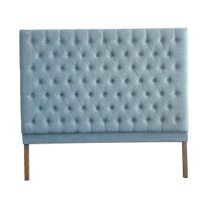 Torquay Ocean Blue Upholstered Queen Bedhead by OneWorld Collection, a Bed Heads for sale on Style Sourcebook