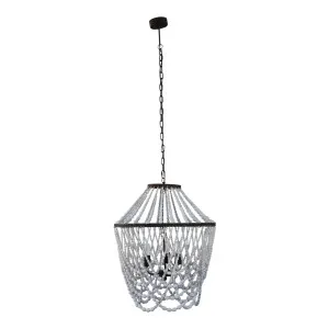 Kalina Beaded Chandelier by OneWorld Collection, a Pendant Lighting for sale on Style Sourcebook