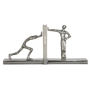 People Standing Bookends Nickel by OneWorld Collection, a Decorative Accessories for sale on Style Sourcebook