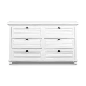 West Beach Chest of 6 Drawers White by OneWorld Collection, a Dressers & Chests of Drawers for sale on Style Sourcebook