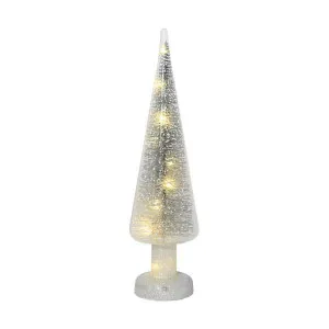 40Cm Silver Xmas Tree With Led by OneWorld Collection, a Christmas for sale on Style Sourcebook