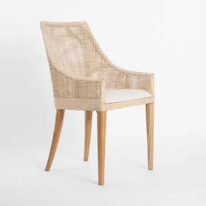 Charlotte Rattan Dining Chair Natural Whitewash by Florabelle Living, a Chairs for sale on Style Sourcebook