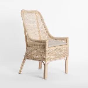 Victoria Hamptons Dining Chair Natural Whitewash by Florabelle Living, a Chairs for sale on Style Sourcebook