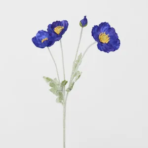Poppy Spray Dark Blue by Florabelle Living, a Plants for sale on Style Sourcebook