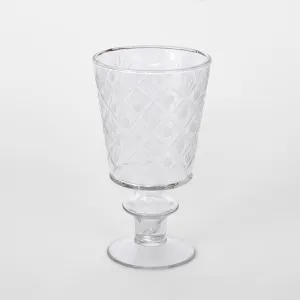 Hand Etched Wine Glass by Florabelle Living, a Statues & Ornaments for sale on Style Sourcebook