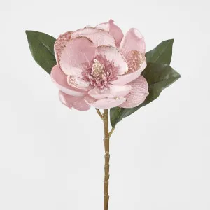 Single Mangolia with 2 Leaves Pink by Florabelle Living, a Plants for sale on Style Sourcebook