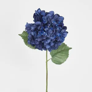 Single Hydrangea with 2 Leaves Blue by Florabelle Living, a Plants for sale on Style Sourcebook