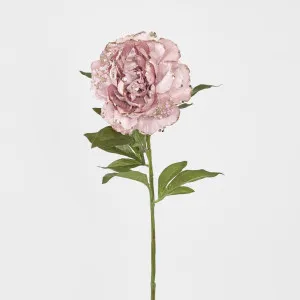 Single Velvet and Glitter Peony Pink by Florabelle Living, a Plants for sale on Style Sourcebook