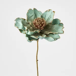 Glitter Edged Flower Stem Seafoam Green by Florabelle Living, a Plants for sale on Style Sourcebook