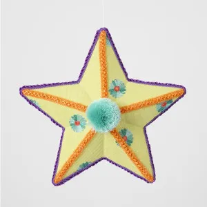Carnivale Canary Hanging Star Green by Florabelle Living, a Christmas for sale on Style Sourcebook