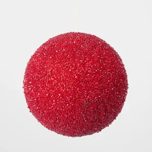 Ice Bauble Red Large by Florabelle Living, a Christmas for sale on Style Sourcebook