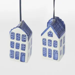 Porcelain House Decorations - Set of 2 by Florabelle Living, a Christmas for sale on Style Sourcebook