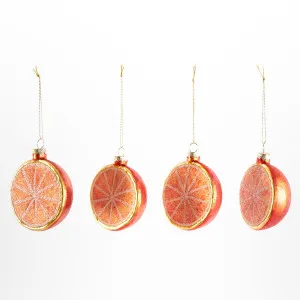 Sugared Orange Decorations - Set of 4 by Florabelle Living, a Christmas for sale on Style Sourcebook