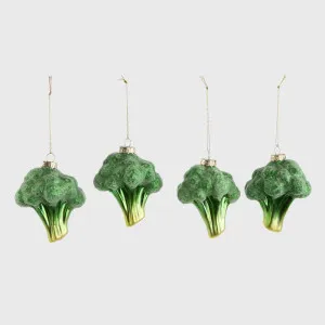 Sugared Brocolli Decorations - Set of 4 by Florabelle Living, a Christmas for sale on Style Sourcebook