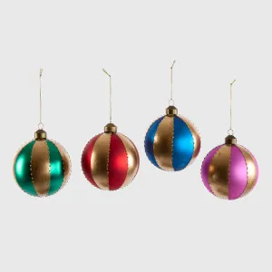 Carnival Baubles Multicolour - Set of 4 by Florabelle Living, a Christmas for sale on Style Sourcebook