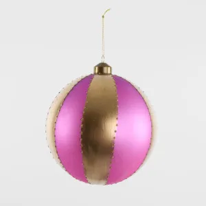 Carnival Bauble Large Fuchsia & Gold by Florabelle Living, a Christmas for sale on Style Sourcebook
