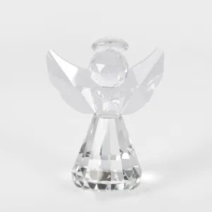 Lustre Glass Cut Angel Clear Small by Florabelle Living, a Statues & Ornaments for sale on Style Sourcebook