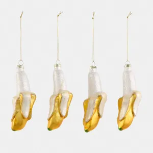 Sugared Banana Slit Decorations - Set of 4 by Florabelle Living, a Christmas for sale on Style Sourcebook