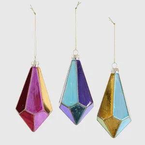 Carnival Oblong Hexagon Decorations - Set of 3 by Florabelle Living, a Christmas for sale on Style Sourcebook