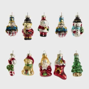 Vintage Mixed Decorations - Box of 10 by Florabelle Living, a Christmas for sale on Style Sourcebook