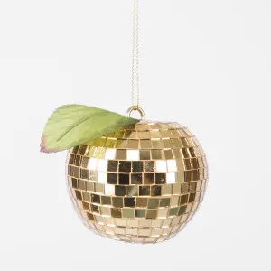 Disco Apple Decoration Small Gold by Florabelle Living, a Christmas for sale on Style Sourcebook