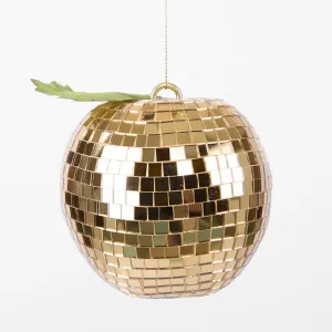 Disco Apple Decoration Large Gold by Florabelle Living, a Christmas for sale on Style Sourcebook
