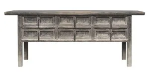 Shanxi 215cm Console Table with Drawers 130 Years Old by Florabelle Living, a Console Table for sale on Style Sourcebook