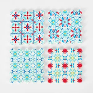 La Dolce Vita Pattern Coasters Mixed - Set of 4 by Florabelle Living, a Statues & Ornaments for sale on Style Sourcebook