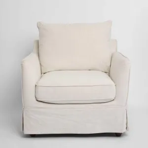 Noosa Hamptons Armchair Beige by Florabelle Living, a Chairs for sale on Style Sourcebook
