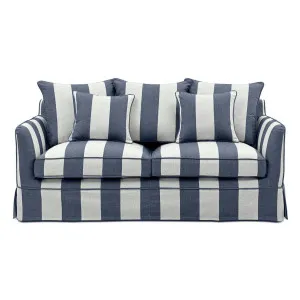 Noosa Hamptons 2 Seat Sofa Denim/Cream by Florabelle Living, a Sofas for sale on Style Sourcebook