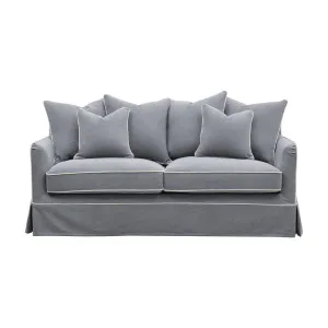 Noosa Hamptons 2.5 Seat Sofa Bed Grey W/White Piping by Florabelle Living, a Sofas for sale on Style Sourcebook