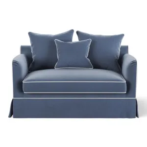 Noosa Hamptons 1.5 Seat Sofa Bed Navy W/White Pipping by Florabelle Living, a Sofas for sale on Style Sourcebook