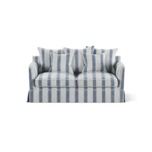 Noosa Hamptons 2 Seat Sofa Sky Stripe by Florabelle Living, a Sofas for sale on Style Sourcebook