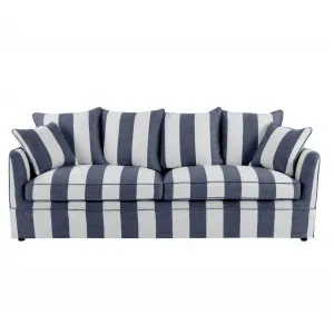 Noosa Hamptons 3 Seat Sofa Denim/Cream Stripe by Florabelle Living, a Sofas for sale on Style Sourcebook