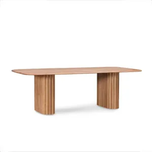 Lunora 2.4m Dining Table - Natural by Interior Secrets - AfterPay Available by Interior Secrets, a Dining Tables for sale on Style Sourcebook