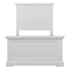 Hamptons Single Bed Frame  in Acacia White by OZ Design, a Beds & Bed Frames for sale on Style Sourcebook