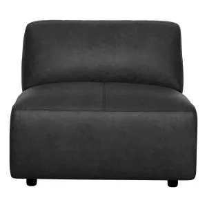 Harry Sofa Single Extension in Urbane Leather Black by OzDesignFurniture, a Sofas for sale on Style Sourcebook