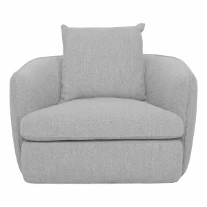 Nest Swivel Armchair in Het Light Grey by OzDesignFurniture, a Chairs for sale on Style Sourcebook