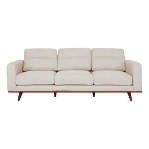 Astrid 3 Seater Sofa in Talent Sand / Brown Leg by OzDesignFurniture, a Sofas for sale on Style Sourcebook