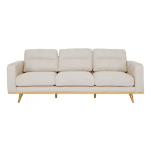 Astrid 3 Seater Sofa in Talent Sand / Clear Leg by OzDesignFurniture, a Sofas for sale on Style Sourcebook