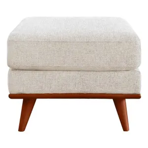 Astrid Ottoman in Talent Sand / Brown Leg by OzDesignFurniture, a Ottomans for sale on Style Sourcebook