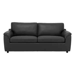 Relay Sofa Bed in Leather Black by OzDesignFurniture, a Sofa Beds for sale on Style Sourcebook