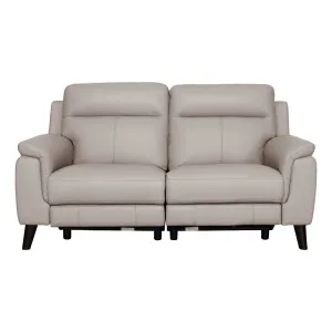 Forbes 2 Seater Recliner Sofa in Leather Light Mocha by OZ Design, a Sofas for sale on Style Sourcebook